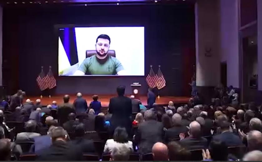 Президент Украины Владимир Зеленский выступил перед Конгрессом США