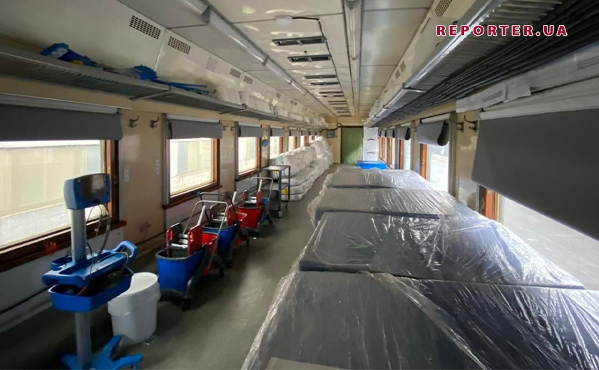 В Украине запустили медицинский поезд