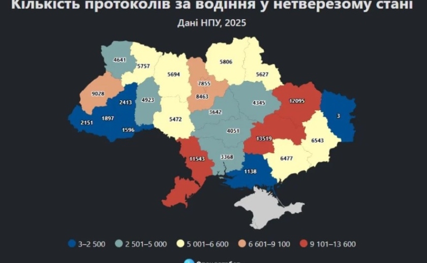 Дніпропетровська область — «лідер» за кількістю нетверезих водіїв